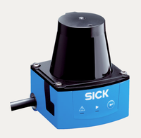 TIM551-2050001 1060445 Sensor LiDAR 2D Laser Inframerah Kelas 1 AGV Penghindaran Rintangan Sensitivitas Tinggi Pengukuran Radar Akurat