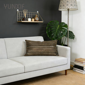 Trending Custom Pillowcases Luxury Vintage Premium Fabric Beaded Striped Square Throw Pillow Covers for Living Room Decor - Product Image 1