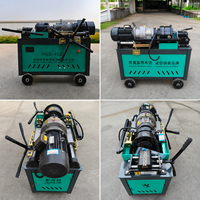 Máquina Roscadora de Varillas de Acero de Alta Velocidad Modelo 50, Duradera, con Engranaje y Motor Eléctrico, para Proyectos de Carreteras