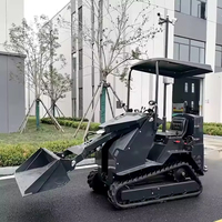 Spedizione Gratuita, Mini Pala Gommata Cingolata per Casa, Fattoria e Giardino, Prodotta in Cina, con Motore ad Alta Potenza, Certificata CE EPA