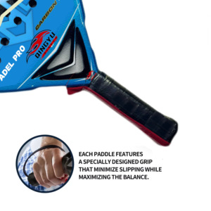 Raquetas de Tenis de Fibra de Vidrio con Logotipo <span class=keywords><strong>Royal</strong></span> <span class=keywords><strong>Padel</strong></span> 12K, Forma de Diamante, Empuñadura de EVA, Material de Red de Nailon, Ligeras, Venta al Por Mayor a Precio Económico - Product Image 5