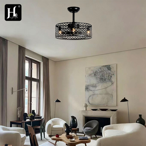 Best-selling 6-blade <b>ceiling</b> <b>fan</b> light, LED pendant <b>fan</b> light, <b>remote</b>-controlled, wall-mounted, iron, new 18-inch model - Product Image 6