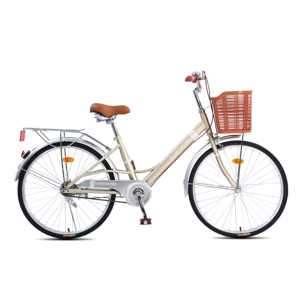 Meilleur vélo de ville pour femmes de 20 24 26 pouces, fourche en acier à engrenages simples de conception hollandaise vintage, vélos pour femmes - Product Image 1