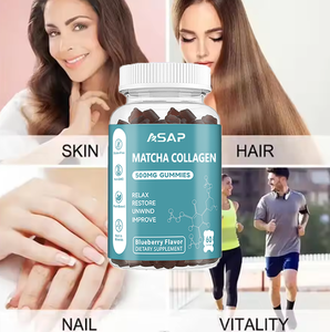 Suplementos Dietéticos OEM ASAP, Gomitas de Colágeno Matcha con Extracto de Té Verde, Gomitas de Colágeno Matcha para el Cuidado de la Piel - Product Image 3