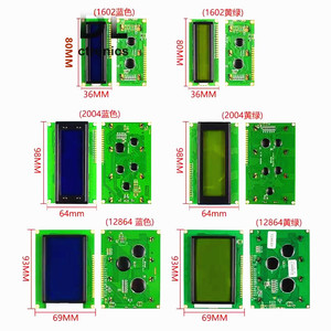 Pantalla azul Pantalla amarillo-verde 1602A 2004A 12864B 0802A 1604A Pantalla <span class=keywords><strong>LCD</strong></span> 5V <span class=keywords><strong>LCD</strong></span> con retroiluminación IIC I2C - Product Image 6