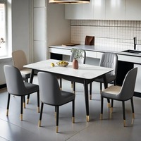 Chaise de salle à manger pour la maison en gros, design moderne et simple, chaise de salle à manger pour hôtel et restaurant avec dossier