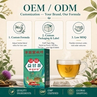 Fournisseur Direct d'Usine, Service Personnalisé, Faible MOQ, Thé Traditionnel Chinois Wanming Institute pour la Santé du Foie Yigan, 18 Saveurs, Thé aux Herbes