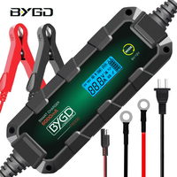 Chargeur de batterie de voiture intelligent BYGD F6000 6A 12V pour batteries lithium-ion et plomb-acide, charge en huit étapes, tension de charge 0V