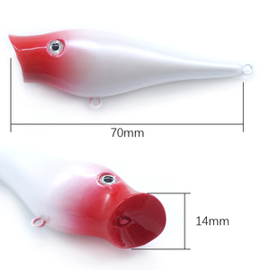 SEASKY 7cm 7.5g Leurre de pêche flottant pour eau douce, Splasher Wobbler, Leurre dur Popper - Product Image 3