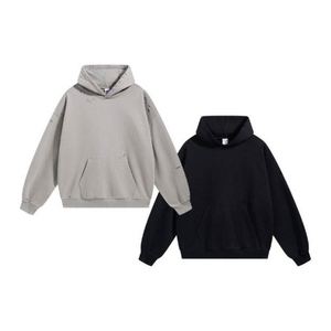 H5524 Nouveau design streetwear, vente en gros, sur mesure, mélange de coton 430 g/m², sweat à capuche oversize avec fermeture éclair aux poignets pour hommes et femmes - Product Image 1
