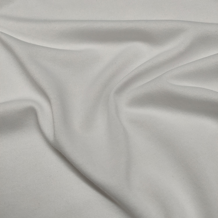 Недорогая Высококачественная однотонная окрашенная трикотажная ткань из полихлопка для женской одежды, футболка