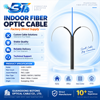 Câble de descente en fibre optique monomode intérieur GJXFH G652D BoTong économique pour réseau de bureau - Fabricant