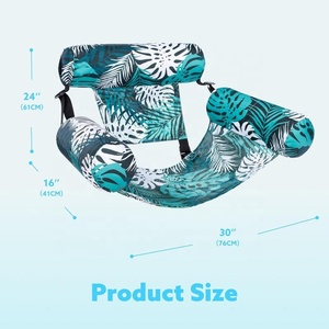 Flotadores inflables para adultos, silla flotante resistente, para verano, playa, lago, fiestas, piscina - Product Image 6