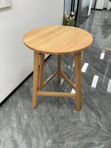 Taburete alto plegable de madera con tapa abatible, mesa de bar, mesa de jardín, mesa de comedor, proveedor - Product Image 4