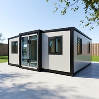Maison conteneur préfabriquée extensible moderne et portable, galvanisée, pour bureau de chantier et camp de construction, 100 pays, 40Ft 30Ft 20Ft