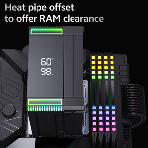 SNOWMAN nouveauté ARGB refroidisseur de processeur affichage de la température numérique radiateur refroidisseur de processeur pour LGA 1851 1700 1200 1366 AM5 AM4 AM3 - Product Image 5