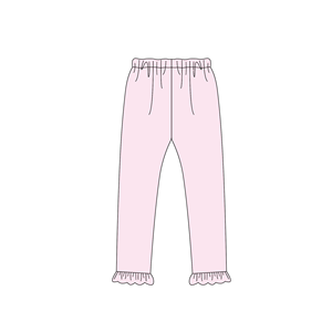 Adorable ensemble pour bébé fille Top en coton à col claudine avec manches bouffantes Charmant imprimé sur le thème <span class=keywords><strong>de</strong></span> <span class=keywords><strong>Paris</strong></span> avec Bloomers roses - Product Image 4