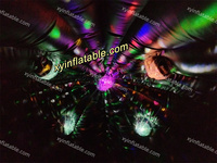 Équipement de fête de haute qualité DJ disco dôme château sautant gonflable avec contrôle de la musique LED