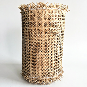 <b>TOP</b> SELLER | <b>Blue</b> Lotus Vivian Vo Rattan Webbing Cane <b>Mesh</b> Roll Handmade Diagonal Weaving Square Non Toxic Material for Crafting - Product Image 1