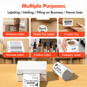 Stampante di Etichette Personalizzata Luck Jingle 110mm per Logistica Express 200dpi GD985 USB BT Stampante di Codici a Barre per Spedizioni - Product Image 4