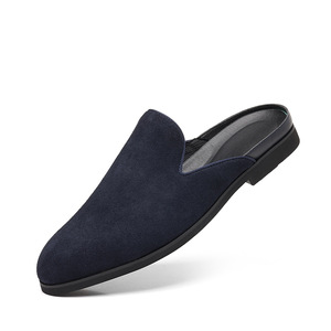 <span class=keywords><strong>Mules</strong></span> décontractées respirantes pour hommes, pointure 39-48, à bout pointu, à enfiler, en cuir, pour l'été et les loisirs en intérieur - Product Image 3