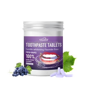 Comprimés de <span class=keywords><strong>dentifrice</strong></span> de raisin à mâcher taille de voyage Portable saveur de fruit blanchiment des dents menthe rince-bouche granulés étiquette personnalisée - Product Image 1