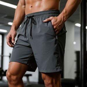 Factory Price Zipper Pockets Sports Fitness Shorts Workout Outdoor Swim <b>Trunks</b> Lightweight Quick Dry <b>Men</b> Shorts Hiking Wear - Product Image 1