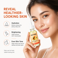 Sérum à la papaye et à la vitamine C, extrait de papaye, acide ascorbique, niacinamide, acide hyaluronique, formule hydratante pour le visage