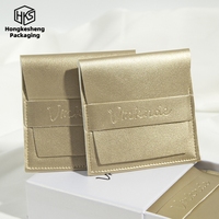 Personalisierte LOGO-Schmucktasche aus PU-Leder, Schmuckbeutel für Halsketten, Ohrringe, Ringe und Armbänder, ab 50 Stück