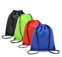 Sac de sport personnalisé avec logo, sac à dos à cordon de serrage personnalisé, fermeture ouverte, style tendance, polyester lavable