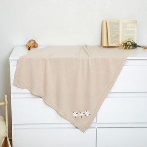 Coperta <span class=keywords><strong>per</strong></span> Neonati Mimixiong Personalizzata con Ricamo Floreale, Coperta in Cotone Lavorata a Mano con <span class=keywords><strong>Nome</strong></span> Personalizzato <span class=keywords><strong>per</strong></span> Baby Shower e Regalo di Compleanno - Product Image 3