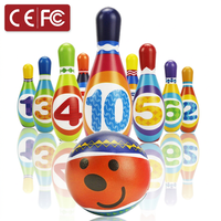 Nouveau 2026 – Ensemble de quilles de bowling personnalisable en mousse EVA XC sûre, légère, non toxique et durable, avec 10 quilles, pour le développement précoce des enfants en intérieur