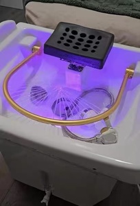 Équipement de salon de coiffure confortable pour spa capillaire : Évier portable pour spa de tête avec circulation d'eau et bac à shampoing amovible - Product Image 2