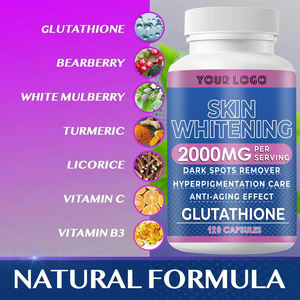 קפסולות גלוטתיון להלבנת עור, 120 כדורים, תוסף תזונה להבהרת העור, מחיר סיטונאי עם לוגו בהתאמה אישית - Product Image 3
