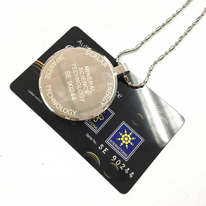 Liontin Energi Skalar Klasik Anak-Anak Unisex dari Baja Anti Karat Quantum Perak, Harga Grosir Modis - Product Image 3