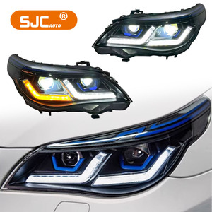 <span class=keywords><strong>Fari</strong></span> LED SJC per <span class=keywords><strong>BMW</strong></span> Serie 5 <span class=keywords><strong>E60</strong></span> E61 525i 530i 535i 2003-2010, Nuovo Aggiornamento Lampada Anteriore Plug and Play con Indicatore di Direzione e Luce Diurna - Product Image 1