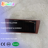 10 Paket Lampu Dinding Tenaga Surya IP65 Tahan Air Lampu LED untuk Dek, Kolam Renang, Tangga, Pagar, Dekorasi Halaman Belakang