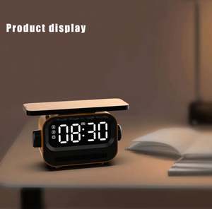 Hot Sell Mini mit neuem kabellosen Smart BT-Lautsprecher Schnell ladegerät Wecker Sound Light Desk Erstklassiger Versand rabatt - Product Image 1