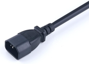 Adaptateur de prise <span class=keywords><strong>IEC</strong></span> <span class=keywords><strong>320</strong></span> C14 vers <span class=keywords><strong>C5</strong></span>, câble d'alimentation CA, <span class=keywords><strong>cordon</strong></span> d'extension de puissance classé IP33 pour ordinateur portable - Product Image 5