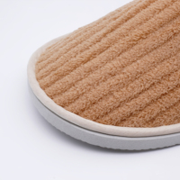 Chaussons d'hôtel en tissu éponge à bout fermé, semelle épaisse rembourrée, jetables, pour spa et Airbnb, vente en gros, lot de 50 paires