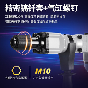 Pico de Martillo Eléctrico Industrial Z1G-FF06-6S SDS Max 3000-4000Bpm para Ranurado de Hormigón, Mango en T, 6.8Kg, Enchufe Europeo - Product Image 4