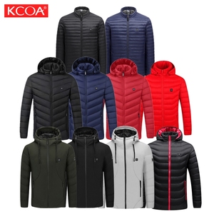 Veste chauffante en duvet imperméable de haute qualité, rechargeable par USB, avec 2 zones de chauffe, pour l'hiver - Product Image 4