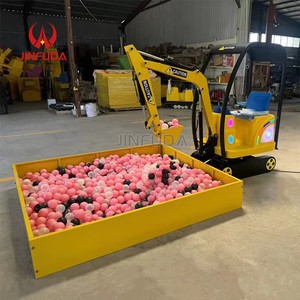 Excavatrice électrique pour enfants avec <span class=keywords><strong>construction</strong></span> en métal et acier et bras de fouille manuel pour jeux de sable en extérieur - Product Image 3