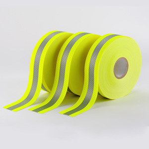 <span class=keywords><strong>Bande</strong></span> de sécurité d'avertissement ignifuge <span class=keywords><strong>rétro</strong></span> de résistance au feu <span class=keywords><strong>jaune</strong></span> fluorescent haute visibilité <span class=keywords><strong>bande</strong></span> <span class=keywords><strong>réfléchissante</strong></span> FR avec trous - Product Image 1