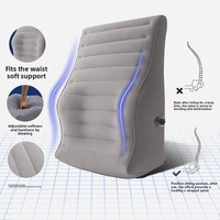 Stock approvisionnement quantité minimale de commande 1 Portable PVC flocage gonflable coussin de voiture bureau taille chaise coussin taille oreiller pour voiture