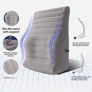 Stock approvisionnement quantité minimale de commande 1 Portable PVC flocage gonflable coussin de voiture bureau taille chaise coussin taille oreiller <span class=keywords><strong>pour</strong></span> voiture - Product Image 4