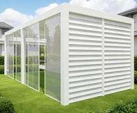 Pergola en aluminium haut de gamme personnalisable Sweet Home, facile à assembler, abri solaire extérieur pour projets résidentiels et commerciaux
