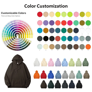 Sudaderas con Capucha Personalizadas de Algodón y Poliéster de Gran Peso, 500 g/m², Estilo Urbano, con Estampado Gráfico 3D en Relieve para Hombre, 2026 GC - Product Image 3