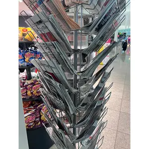 Factory Wholesale Newspaper Stand Display Rotating Comic Book Display Rack Display Rack For Magazine