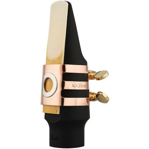 Ligature en métal <span class=keywords><strong>argenté</strong></span> massif WoodStone japonaise pour <span class=keywords><strong>saxophone</strong></span>, compatible avec les embouchures en bakélite - Product Image 5